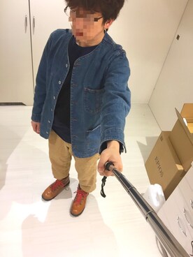 「bukht」｜「アイテム（デニムジャケット）」を使った、トミオさん（メンズ・164cm）の秋コーディネート