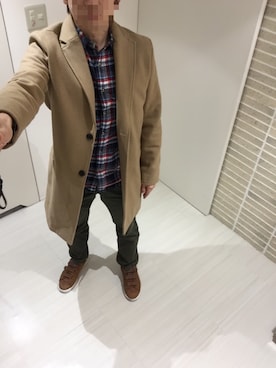 「HIBECK（ハイベック）のアイテム（ジャケット/アウター）」を使った、トミオさん（メンズ・164cm）の秋コーディネート