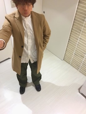 「HIBECK（ハイベック）のアイテム（ジャケット/アウター）」を使った、トミオさん（メンズ・164cm）の秋コーディネート