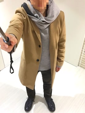 「HIBECK（ハイベック）のアイテム（ジャケット/アウター）」を使った、トミオさん（メンズ・164cm）の秋コーディネート