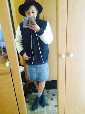 「アイテム（ブーティ）」を使った、ゆーさん（レディース・156cm・10代）の秋コーディネート