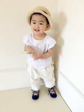 めー♛︎nikka♛︎shiroさん（キッズ・80cm）の春コーディネート