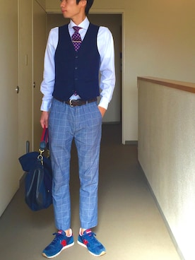 「FRAY（フライ）のアイテム」を使った、OK.Aさん（メンズ・176cm）の夏コーディネート