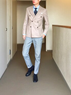 「BARBA（バルバ）のアイテム」を使った、OK.Aさん（メンズ・176cm）の秋コーディネート