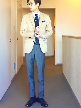 「BREUER（ブリューワー）のアイテム」を使った、OK.Aさん（メンズ・176cm）の冬コーディネート