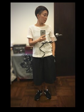 「ing（イング）のアイテム（パンツ）」を使った、Juさん（レディース・150cm）の夏コーディネート