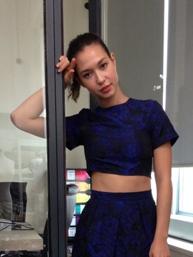 「wearsg」｜「アイテム（タンクトップ）」を使った、LivLoさん（レディース・173cm）の秋コーディネート