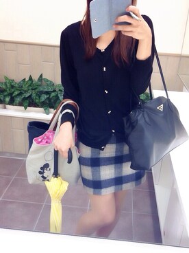 「MERCURYDUO（マーキュリーデュオ）のアイテム（PC・スマホグッズ/家電）」を使った、スージーさん（レディース・158cm）の秋コーディネート