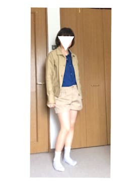「Y's（ワイズ）のアイテム（その他アウター）」を使った、chi＊kaさん（レディース・161cm）の春コーディネート