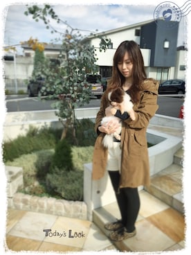 「NANO universe（ナノユニバース）のアイテム（モッズコート）」を使った、marimoさん（レディース・159cm）の秋コーディネート