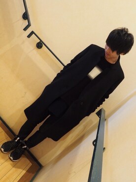 「ラッドミュージシャン」｜「アイテム（スウェット）」を使った、きりんさん（メンズ・178cm）の冬コーディネート