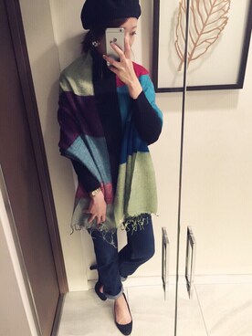 「ハグマグ」｜「アイテム（アナログ腕時計）」を使った、Kanaさん（レディース・165cm）の冬コーディネート