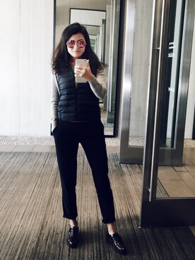 「cashmere」｜「アイテム（ジャケット/アウター）」を使った、lingzi 😼 れいこさん（レディース・170cm）の秋コーディネート