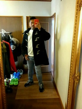 「Paul Smith（ポールスミス）のアイテム（ダッフルコート）」を使った、MAMORUさん（メンズ・168cm）の冬コーディネート
