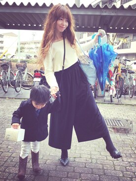 「Yves Saint Laurent（イヴサンローラン）のアイテム（パンプス）」を使った、AMUさん（レディース・155cm）の春コーディネート
