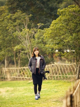 「CONVERSE（コンバース）のアイテム（ジャージ）」を使った、this koroさん（レディース・160cm）の春コーディネート