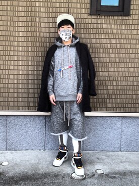 「PHENOMENON（フェノメノン）のアイテム（アクセサリー）」を使った、SHOOHSさん（メンズ・166cm）の冬コーディネート