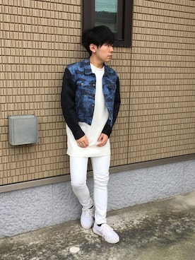 「ADYN（エーディーワイエヌ）のアイテム（トップス）」を使った、SHOOHSさん（メンズ・166cm）の秋コーディネート