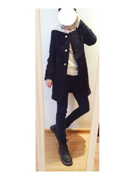 155さん（レディース・155cm）の冬コーディネート