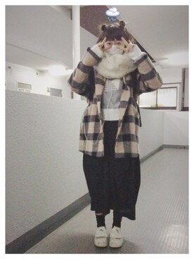 「harajuku」｜「アイテム（その他）」を使った、もふさんさん（レディース・164cm）の冬コーディネート