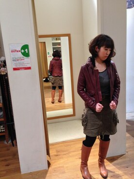 YUMIEさん（レディース・161cm）の冬コーディネート