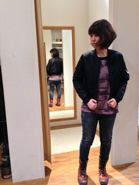 YUMIEさん（レディース・161cm）の冬コーディネート