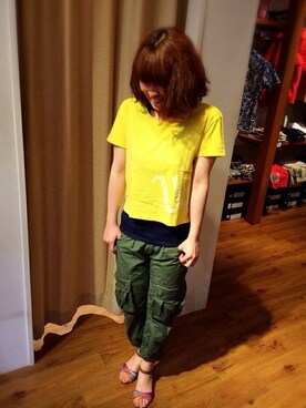 YUMIEさん（レディース・161cm）の春コーディネート