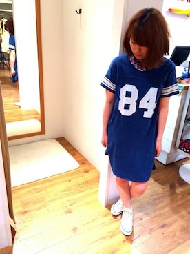 「TYPE BLUE（タイプブルー）のアイテム（ワンピース）」を使った、YUMIEさん（レディース・161cm）の春コーディネート