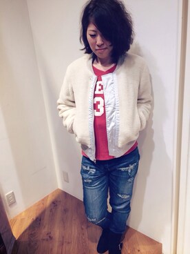 YUMIEさん（レディース・161cm）の秋コーディネート