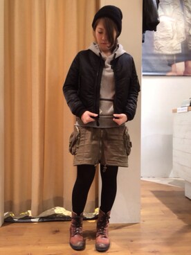 YUMIEさん（レディース・161cm）の冬コーディネート