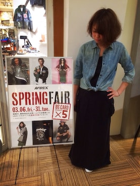 YUMIEさん（レディース・161cm）の春コーディネート