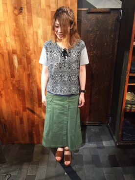 YUMIEさん(レディース・160cm)の夏コーディネート