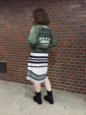 YUMIEさん（レディース・160cm）の秋コーディネート