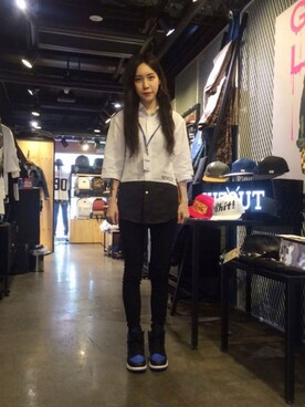 「ROMANTIC CROWN（ロマンティッククラウン）のアイテム」を使った、romanticcrownさん（レディース・162cm）の春コーディネート