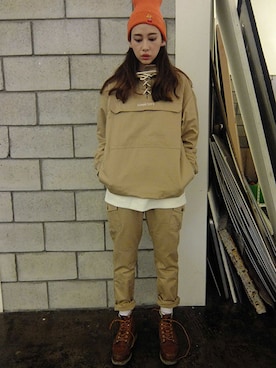 「hat」｜「アイテム（その他）」を使った、romanticcrownさん（レディース・172cm）の秋コーディネート