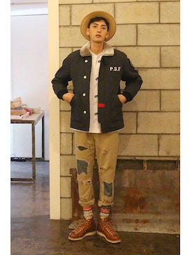 「アイテム（その他）」を使った、romanticcrownさん（メンズ・185cm）の冬コーディネート