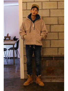 「アイテム（その他）」を使った、romanticcrownさん（メンズ・186cm）の冬コーディネート