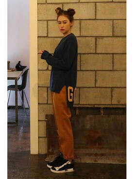 「 ニット」｜romanticcrownさん（レディース・172cm）の冬コーディネート