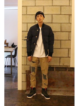 「アイテム（その他）」を使った、romanticcrownさん（メンズ・186cm）の冬コーディネート