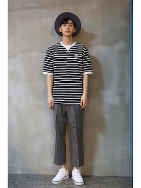 「hat」｜「アイテム（その他）」を使った、romanticcrownさん（メンズ・185cm）の春コーディネート