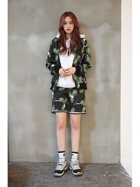 「shorts」｜「アイテム（その他）」を使った、romanticcrownさん（レディース・173cm）の春コーディネート
