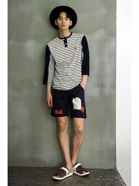 「pants」｜「アイテム（その他）」を使った、romanticcrownさん（メンズ・186cm）の夏コーディネート