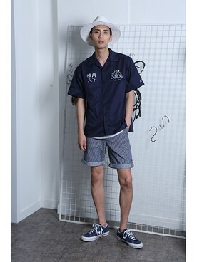 「アイテム（その他）」を使った、romanticcrownさん（メンズ・185cm）の夏コーディネート