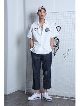 「アイテム（その他）」を使った、romanticcrownさん（メンズ・186cm）の夏コーディネート