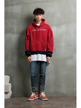 「sweatshirt」｜romanticcrownさん（メンズ・184cm）の冬コーディネート