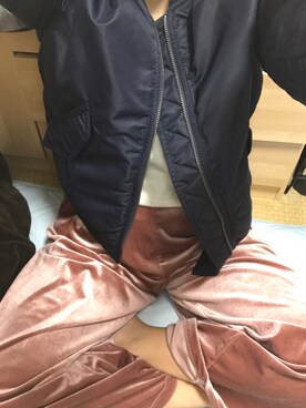 「家」｜「アイテム（ジャケット/アウター）」を使った、桃海さん（レディース・155cm）の秋コーディネート