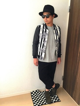 「DHOLIC（ディーホリック）のアイテム（ブルゾン）」を使った、Ｊさん（メンズ・175cm）の秋コーディネート