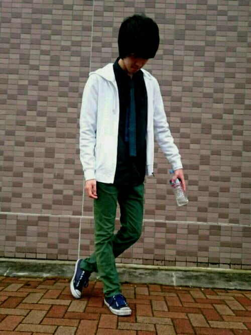 たい焼き ユニクロのパーカ スウェットを使ったコーディネート Wear