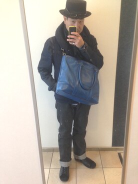 「SORBATTI（ソルバッティ）のアイテム」を使った、Nobuhiko Fuekiさん（メンズ・171cm）の秋コーディネート