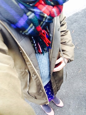 「CACHAREL（キャシャレル）のアイテム」を使った、あさん（レディース・151cm）の冬コーディネート